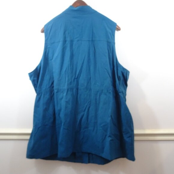 Torrid Happy Camper Ripstop Active Vest Blue Plus Size 4 4X Gorpcore Hiking Teal - Picture 5 of 6